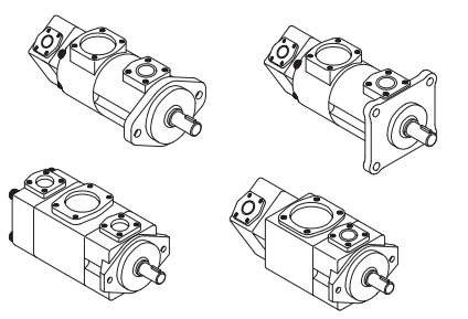 DVQ, SVQ, HVQ series double vane pumps